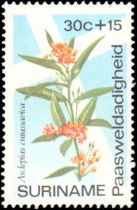 Suriname #B203-B207, Complete Set(5), 1974, Flowers, Religon, Never Hinged