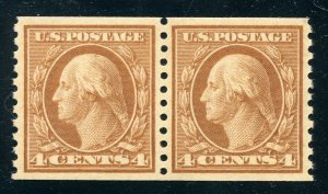 US SCOTT #495 PAIR MINT-SUPERB-OG-NH GRADED 98 W/ PSE CERT SMQ $475