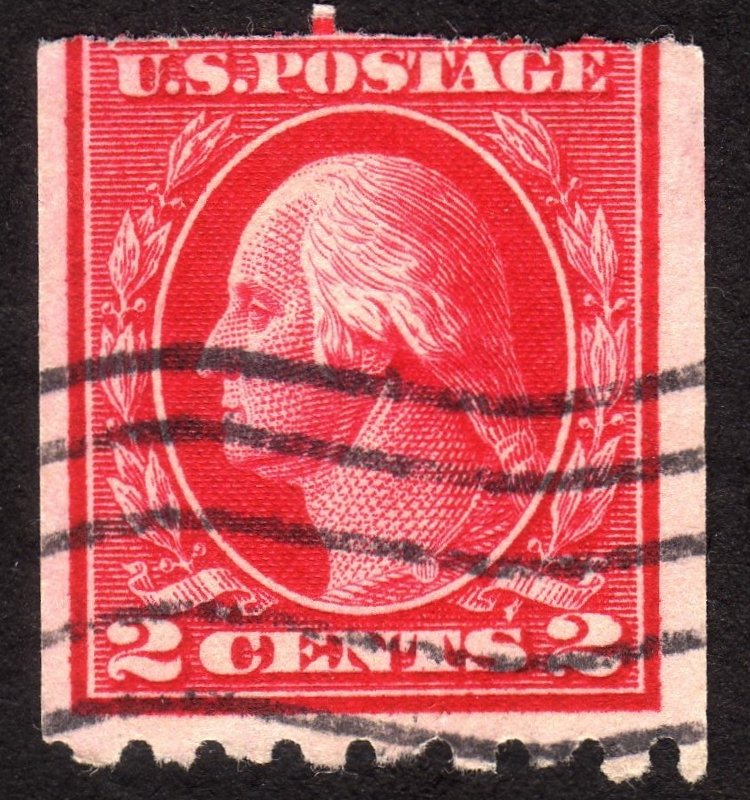 1912, US 2c, Washington, Used, Sc 411