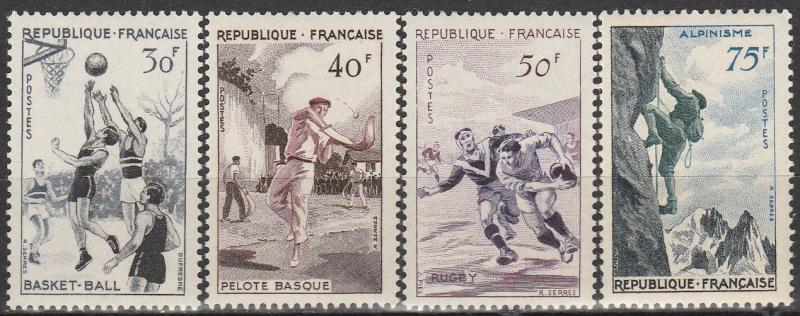 France #801-4  F-VF Unused  CV $18.75 (A5522)