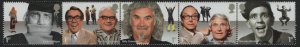 Great Britain 2015 MNH Sc 3385a 1st Comedians Strip of 5