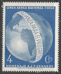 CHILE C254 MNH JFK MAP A713