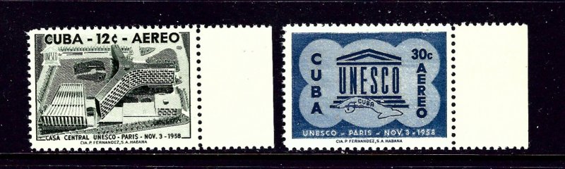 Cuba C193-94 MNH 1958 Unesco   #1