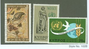 Cyprus #346-348 Mint (NH) Single (Complete Set)