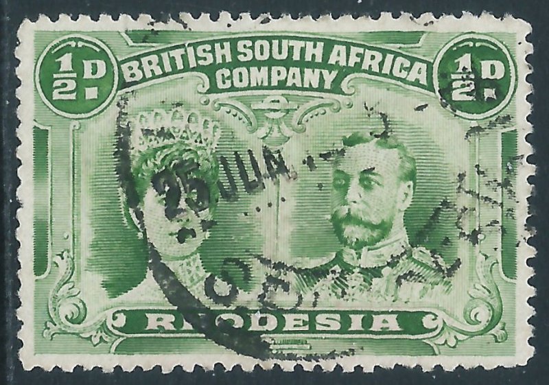 Rhodesia, Sc #101, 1/2d Used