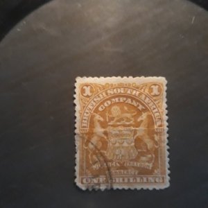 Brit S Afr 66  1898 1 sh used