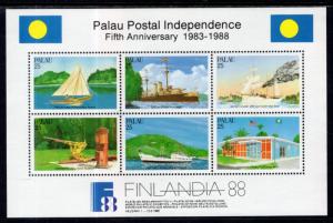 Palau 196 Souvenir Sheet MNH VF