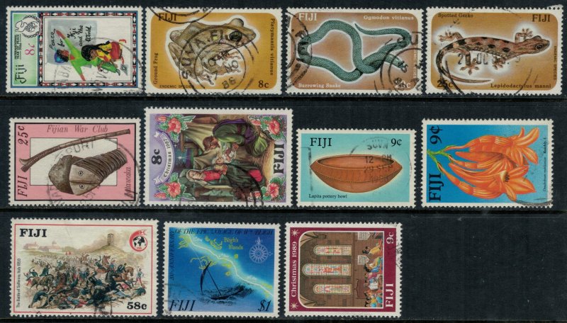 Fiji #549,54-6,60,79,85,95,99,606,15  CV $6.55