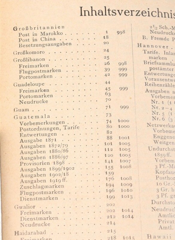 CATALOGUES 1933 World: Kohl, Briefmarken-Handbuch (World Catalogue) , Vol 4 .