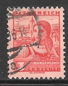 Austria 355: 3g Farmers wife on her way to the market, used, F-VF