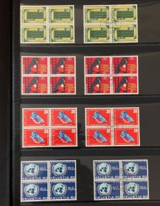 Switzerland 1970s MNH Used Blocks Lighth. Coll.(1000+)Mint Face Ap.300FR+(GM1930