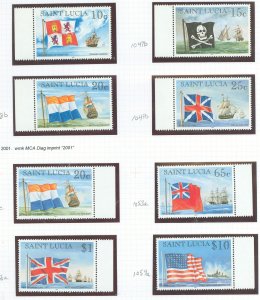 St. Lucia #1046a/1059a Mint (NH) Single (Reprint)