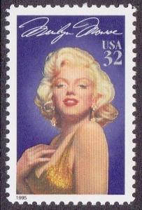 LEGENDS OF HOLLYWOOD - 32c MARILYN MONROE 1995 - MUH