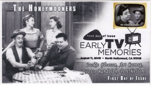 AO-441t4t-2, 2009, Early TV Memories, FDC, Add-on Cachet, Pictorial Postmark, Th