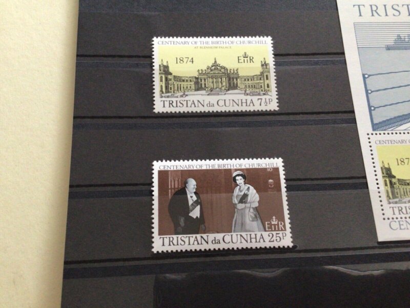 Sir Winston Churchill Tristan Da Cunha  mint never hinged stamps A13485
