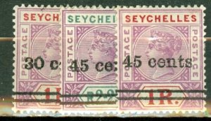 IM: Seychelles 27-37 mint CV $133; scan shows only a few