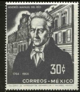 MEXICO 961, 200th Anniv birth of Andres M del Rio. Mining School UNUSED H OG VF