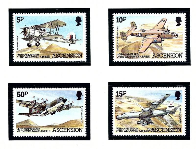 Ascension 309-12 MNH 1982 Airplanes