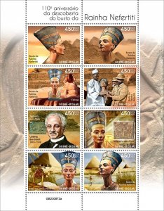 GUINEA BISSAU - 2023 - Bust of Nefertiti - Perf 8v Sheet - Mint Never Hinged