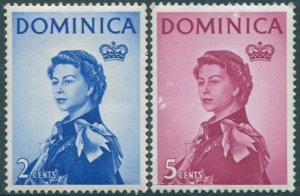 Dominica 1963 SG163-166 QEII (2) scuffed MNH (amd)