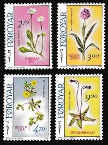 Faroe Is. Flowers 4v 1988 MNH SC#169-172 SG#157-160