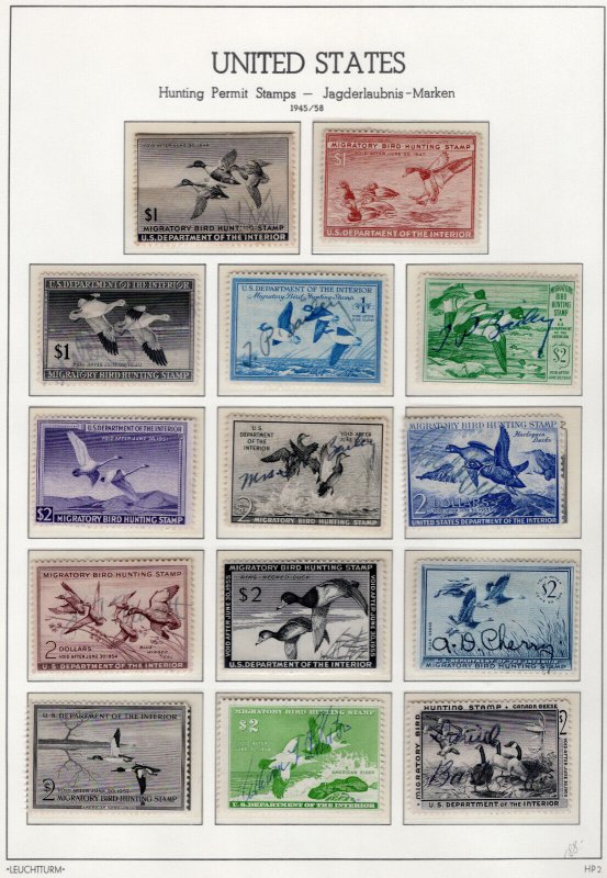 Ducks - Hunting Permit - Scott RW1-RW66A, MNH, MH, NG & Used CV $2,000++ Read