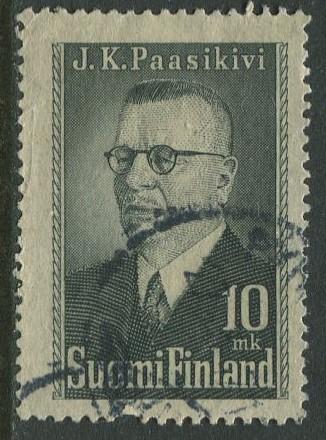 Finland - Scott 263 -  -1947-Pres.Juho Passikivi- Used - Single 10m Stamp