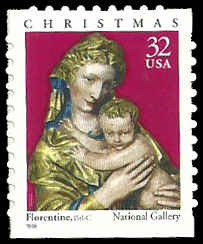PCBstamps   US #3244 Bk Sgl  32c Madonna & Child, MNH, (11)