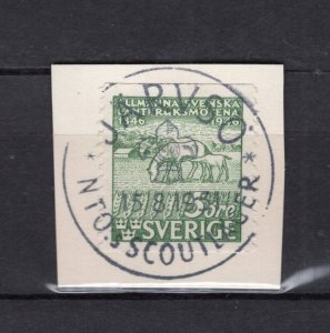 INTERNATIONAL SCOUT MOVEMENT 1951 JÄRVSÖ MEETING SWEDEN SUPERB SPECIAL CANCEL 43