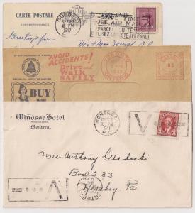 Canada: 5 covers (or cards) w Slogan Machine cnls #341 VF