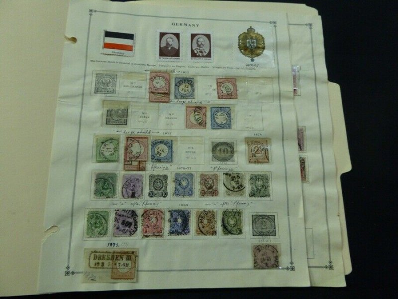 Germany Pre 1940 Mint/Used Stamp Collection on Scott Intl Album Pages