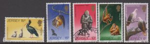 Jersey 1979 Wildlife set of 5. Fine Used