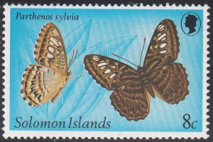 Solomon Islands 1980 MNH Sc #431 8c Parthenos sylvia Butterflies