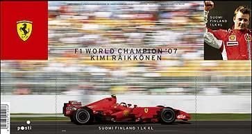 Finland Finnland Finlande 2008 Formula 1 Ferrari Kimi Räikkönen block MNH