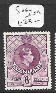 SWAZILAND (P1109B) KGVI 6D  SG 34  MOG