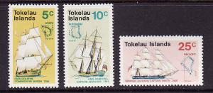 Tokelau-Sc#22-24-unused NH set-Discovery of Tokelau Islands-