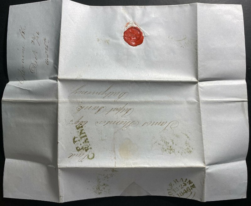 1846 Coleraine North Ireland England Letter Sheet Cover To Ballymoney 