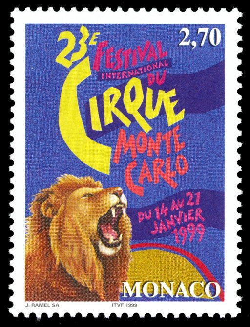 Monaco 1998 Circus Scott #2103 Mint Never Hinged