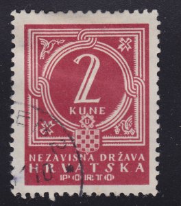 Croatia J8 Postage Due 1941