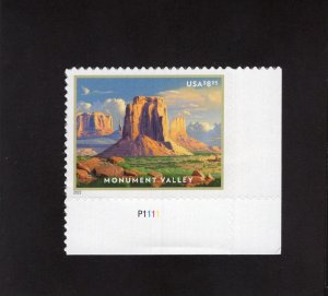 5666 Monument Valley, MNH w/LR plate #