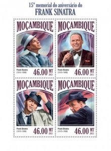 Mozambique - 2013 Frank Sinatra Anniversary 4 Stamp Sheet 13A-1384