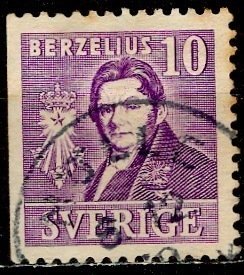 Sweden; 1939: Sc. # 297a: Used Single Stamp
