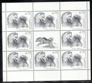 Greenland scarce #410a Mini Sheet from 2003 - Working dogs - cv$16