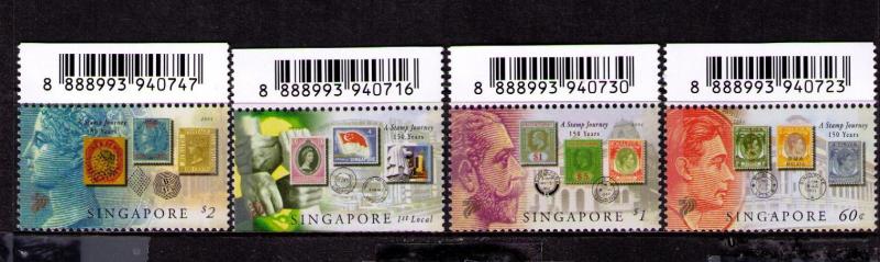 SINGAPORE 2004 Sc# 1115-1118 MNH FVF Set4 w/Barcode Postage