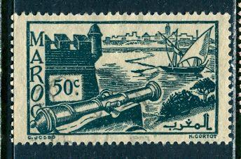 French Morocco 1945: Sc. # 200; O/Used Single Stamp