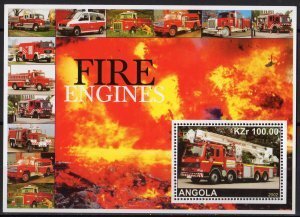 Angola 2002 FIRE ENGINE s/s Perforated Mint (NH)