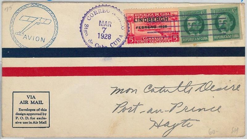 HABANA - POSTAL HISTORY - AVIATION: Edifil E9 on COVER - SANTA MARIA / ROWE 1928