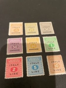 Italy sc 1N1-1N9 MH comp set