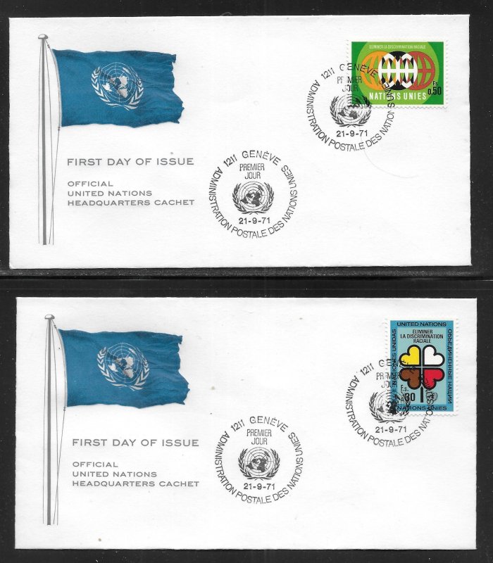 UN Geneva 19-20 Racial Discrimination UNNY Headquarters Cachet FDC