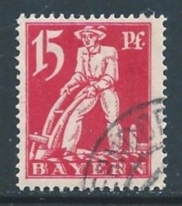 Bavaria #240 Used 15pf Plowman